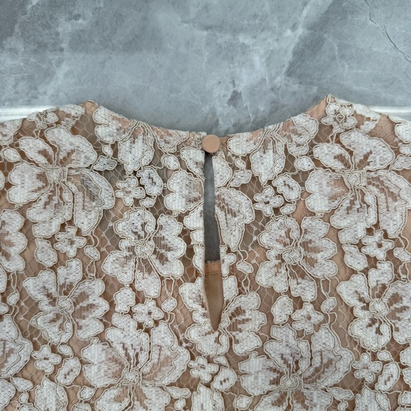 Women’s Adelyn Rae Floral Lace Short Sleeve Top Lined Size XS - Picture 10 of 16